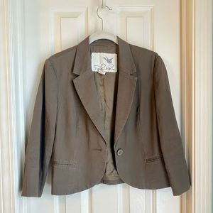 ANTHROPOLOGIE Brown Blazer Size 8